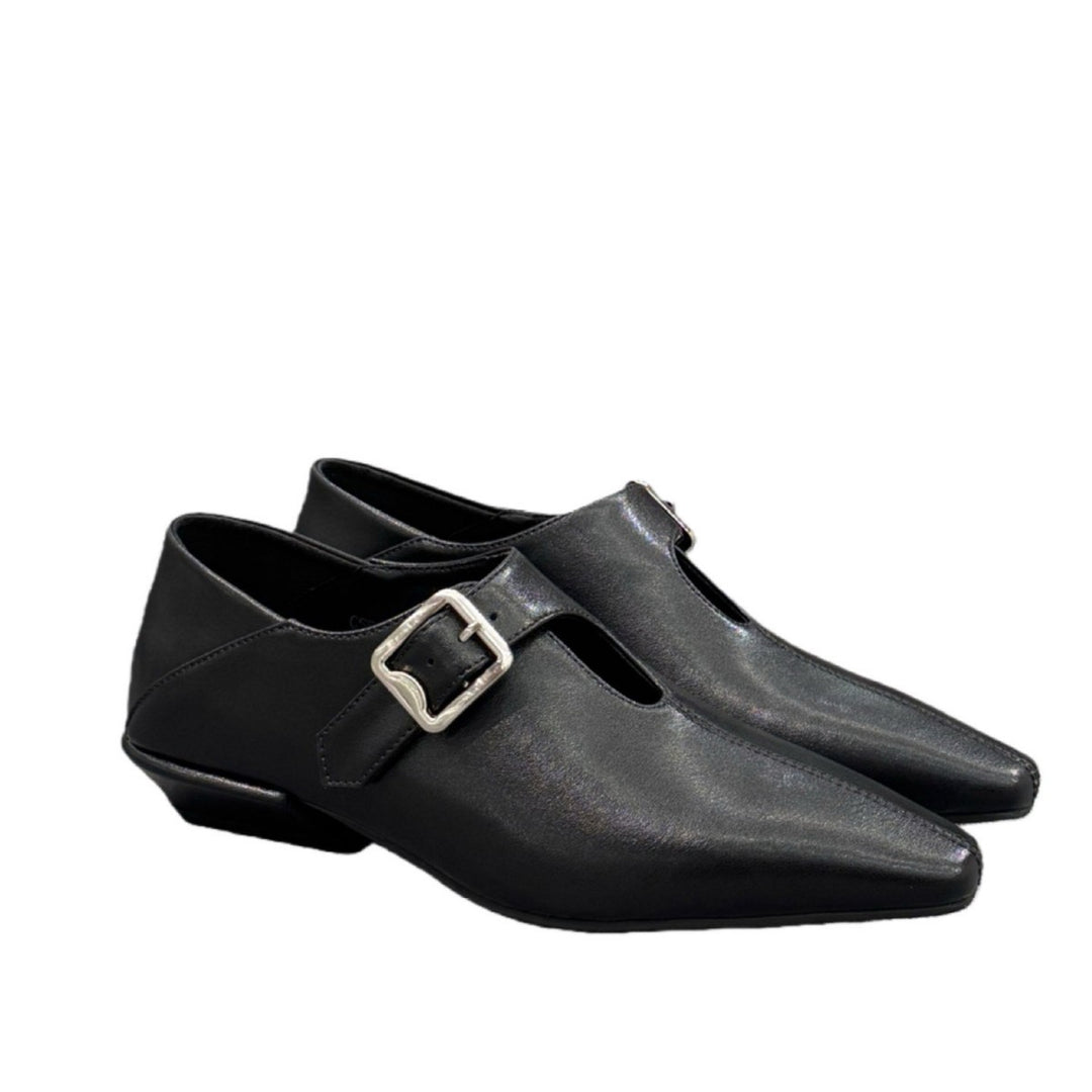 Damen elegante Slipper mit modischer Schnalle EB