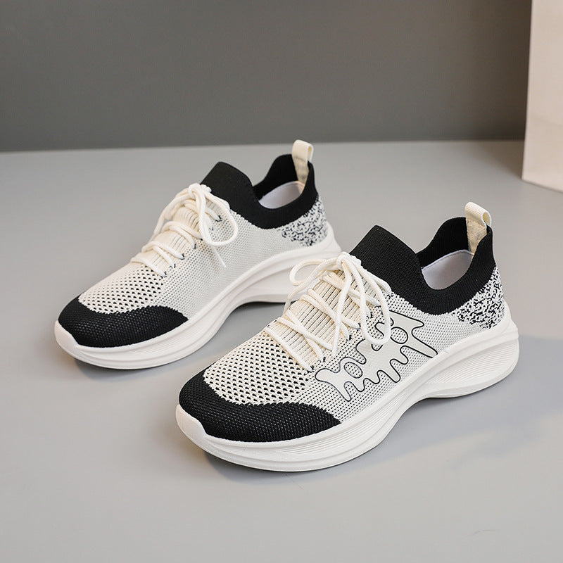 Damen Sportliche Laufschuhe mit atmungsaktivem Mesh-Obermaterial und flexiblem Sohlenprofil EB