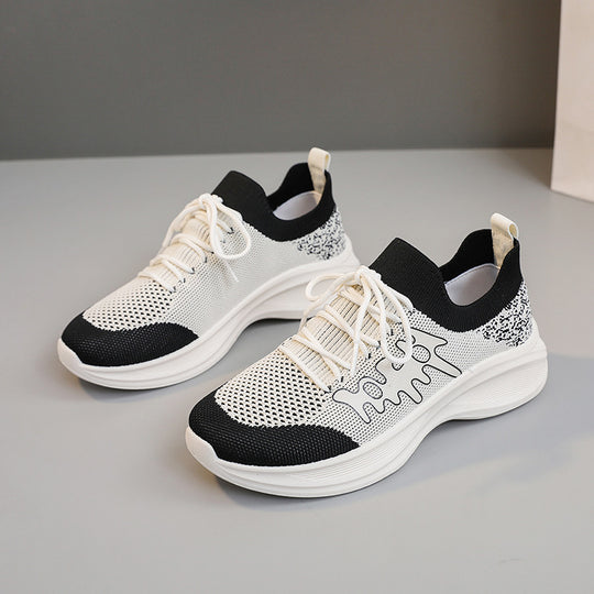 Damen Sportliche Laufschuhe mit atmungsaktivem Mesh-Obermaterial und flexiblem Sohlenprofil EB