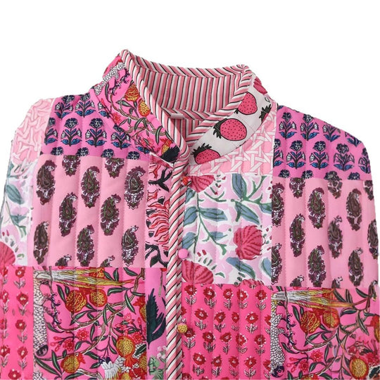 Damen Patchwork-Jacke EB