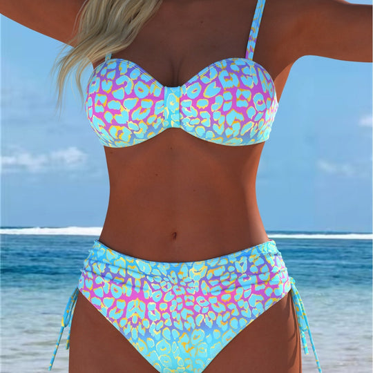 Damen Balconette-Bikini mit seitlichem Bindeband EB