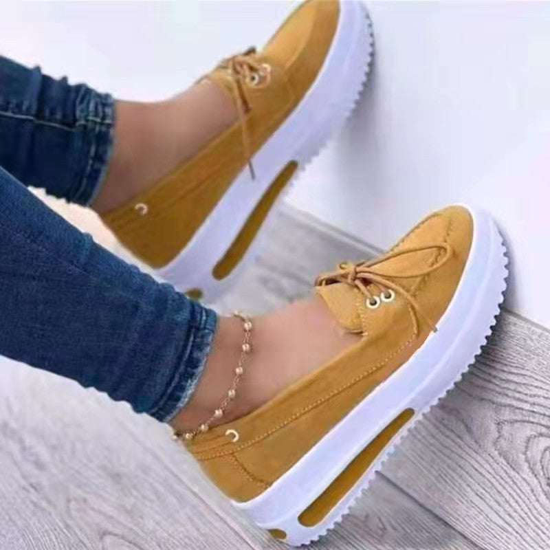 Damen Modische Sneaker mit Plateau-Sohle EB