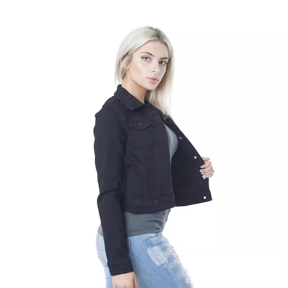 Damen lässige Jeansjacke EB