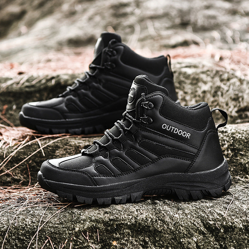 Damen Stabile und wetterfeste Wanderschuhe mit hohem Schaft EB