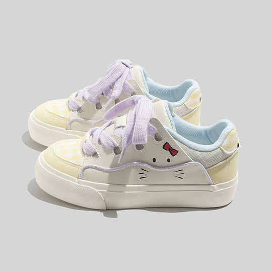 Damen Sneakers mit verspieltem Tiermotiv und bequemer Dämpfung EB