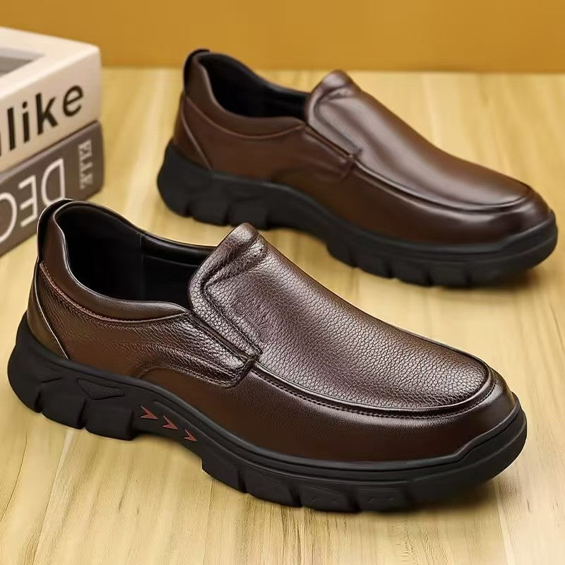 Herren Komfortable Slip-On Schnürschuhe mit rutschfester Laufsohle EB