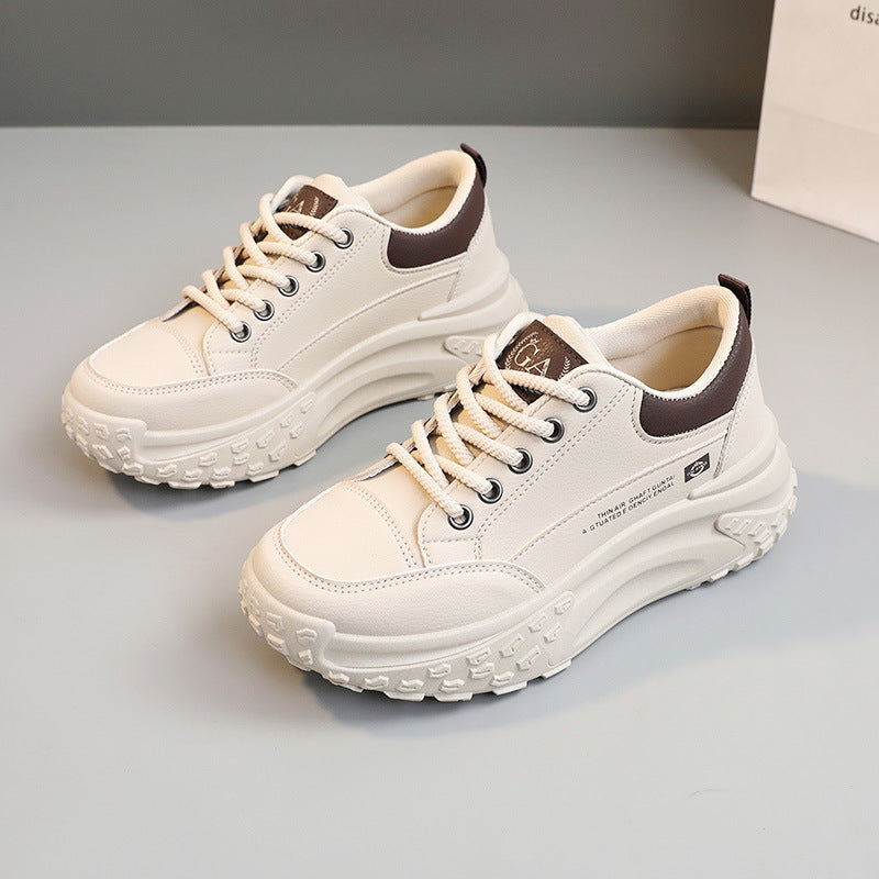 Damen modische Chunky Sneakers mit gepolsterter Sohle und stoßdämpfendem Design EB