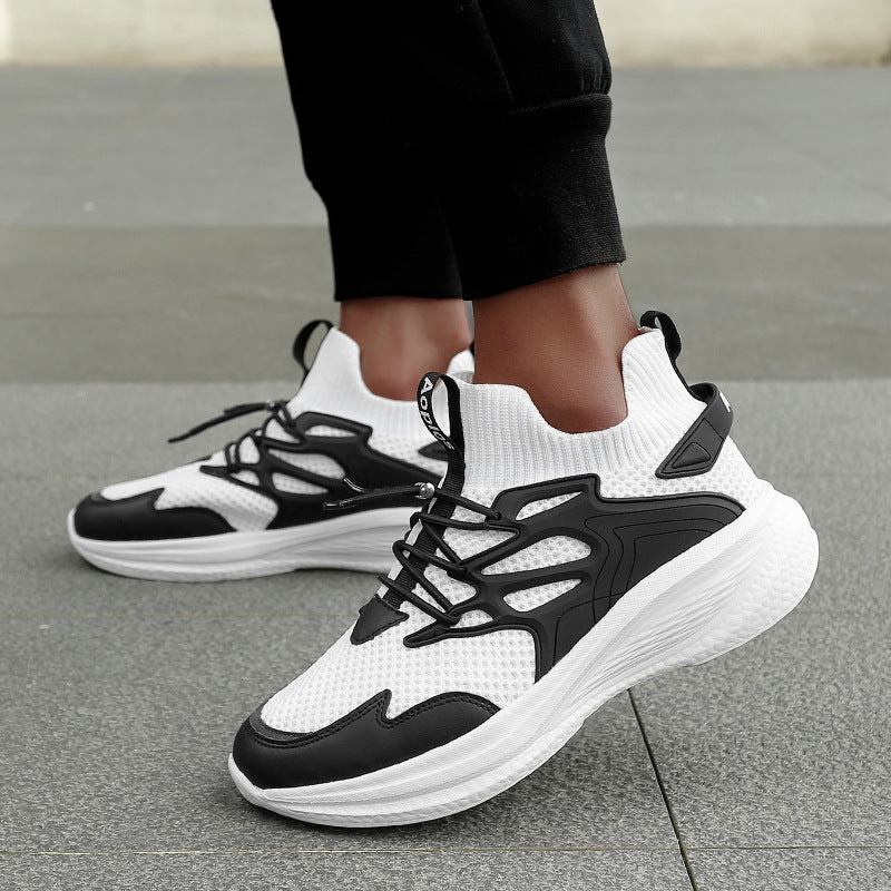 Damen Sportliche Sneakers mit elastischem Obermaterial und rutschfester Sohle EB