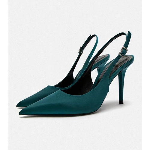 Damen Slingback-Pumps mit spitzem Zehenbereich und elegantem Fersenriemen EB