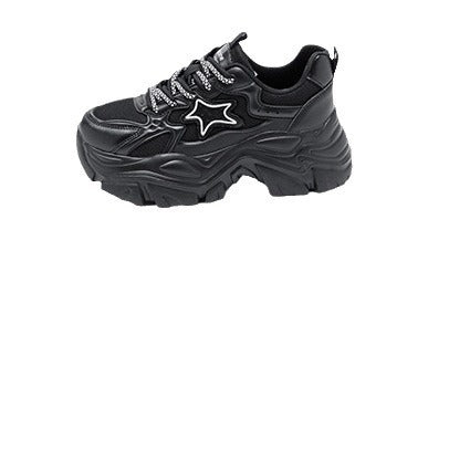 Damen Komfortable Chunky Sneakers mit einzigartigem Stern-Design EB
