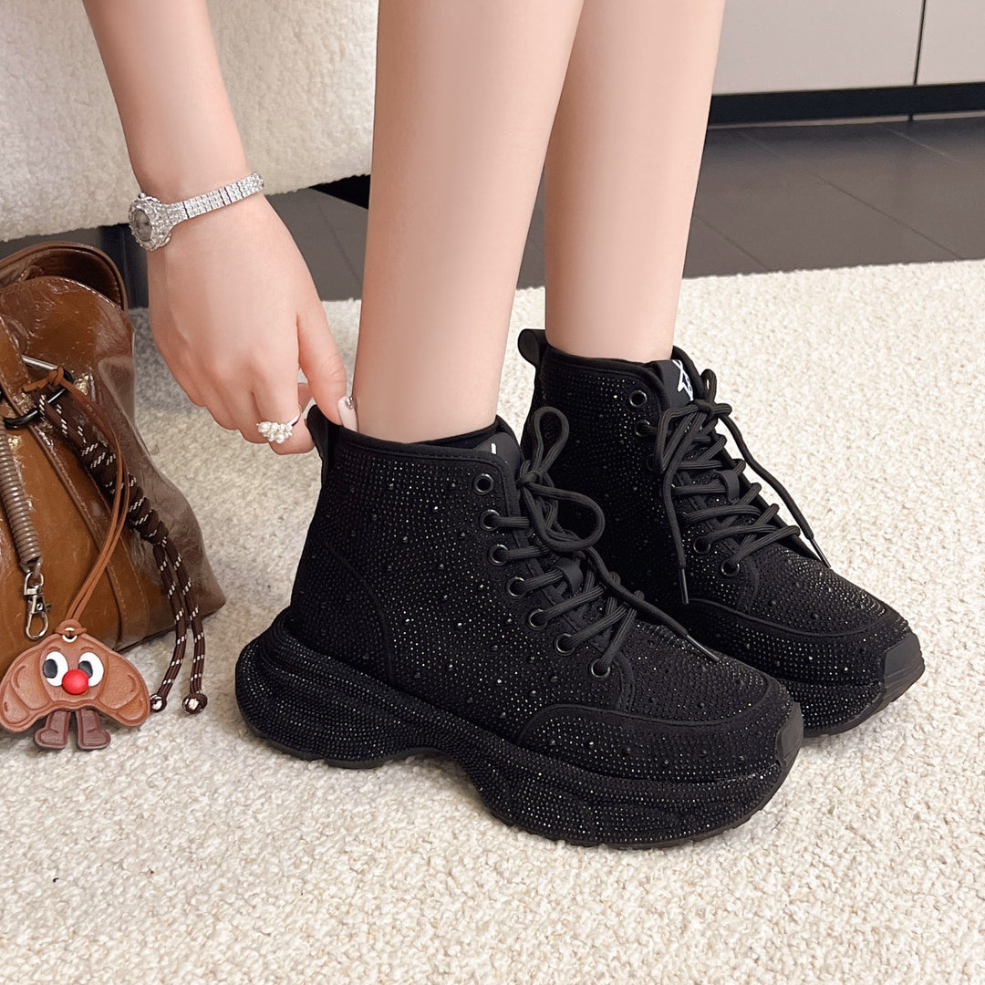 Damen Glitzernde Sneaker mit modischem Design EB
