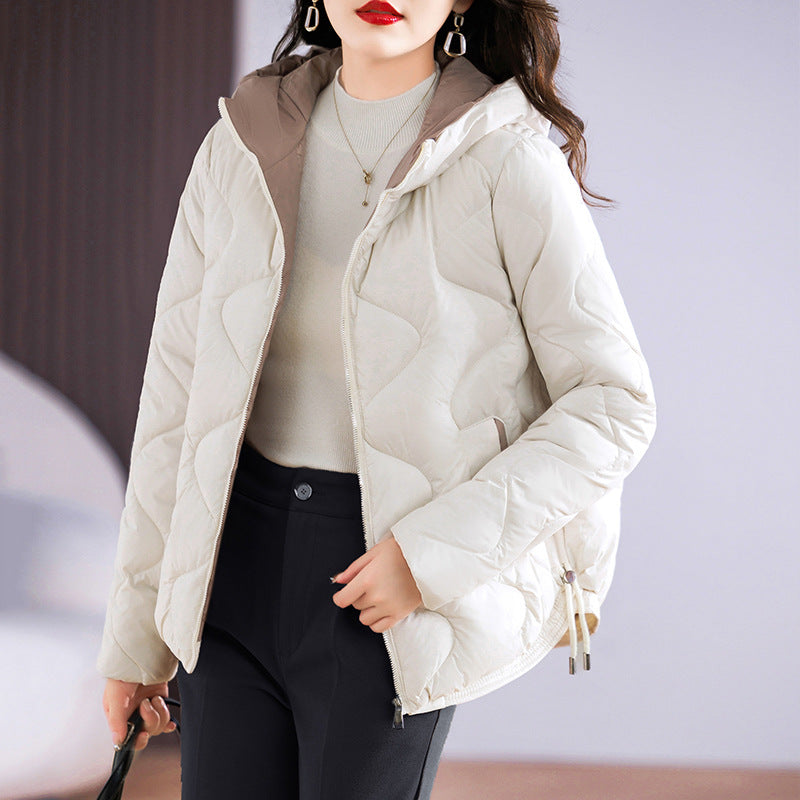 Damen isolierte Pufferjacke mit hohem Kragen und praktischen Reisverschlusstaschen EB