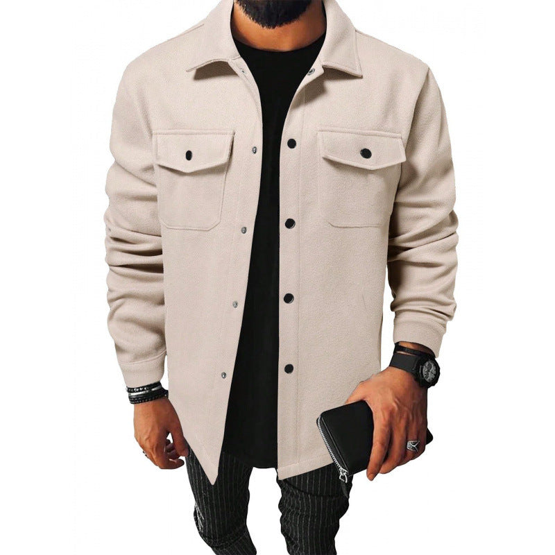 Herren stylische und warme Flanelljacke EB
