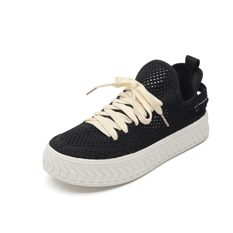 Damen Sportliche und atmungsaktive Sneaker mit flexiblem Sohlenprofil EB
