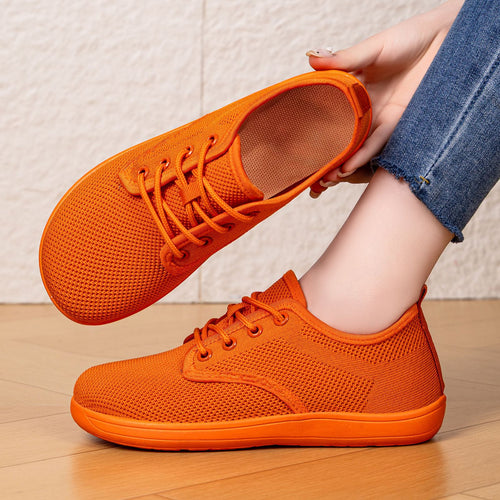 Damen Atmungsaktive Sneaker mit elastischem Lederoberteil EB