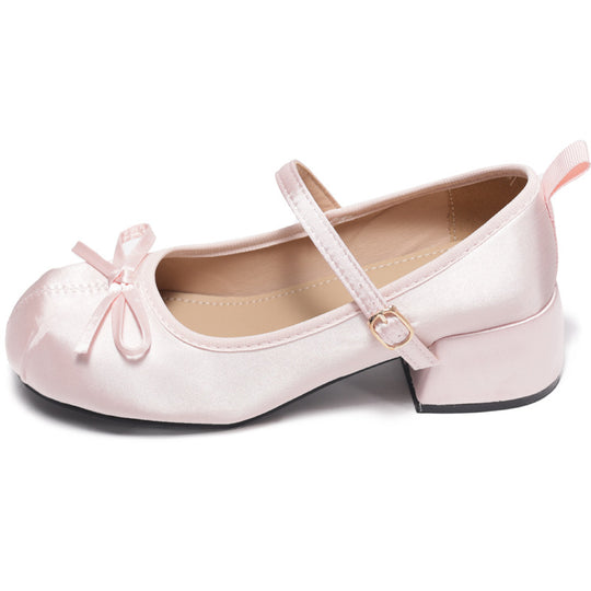 Damen Ballerinas mit elegantem Riemchen und zierlichem Schleifenakzent EB