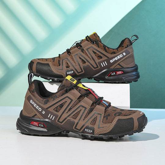 Damen Sportliche Trailrunning-Schuhe mit rutschfester Profilsohle und atmungsaktivem Obermaterial EB