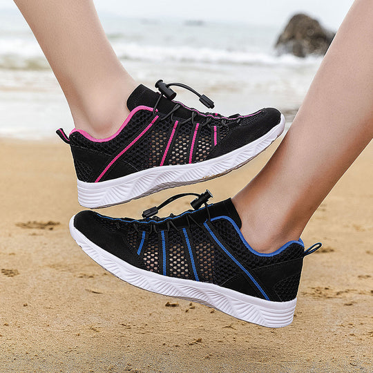 Damen Atmungsaktive Sport-Sneaker mit flexibler Schnürtechnologie EB