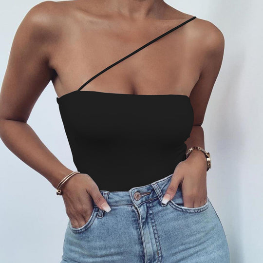 Damen Einseitiger Badeanzug mit figurbetonender Silhouette EB