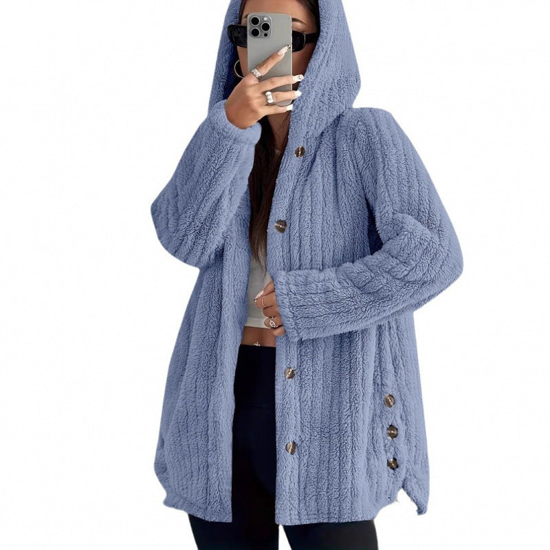 Damen kuschelige Fleecejacke EB