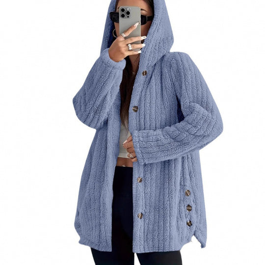 Damen kuschelige Fleecejacke EB