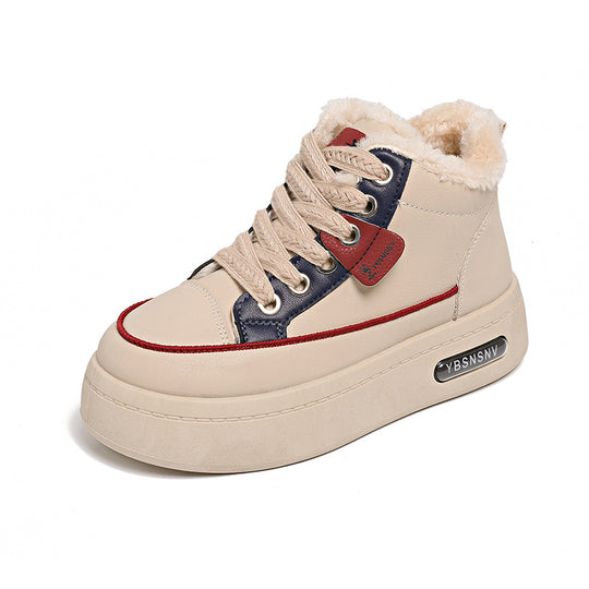 Damen High-Top Sneakers mit wärmendem Innenfutter und modischem Design EB
