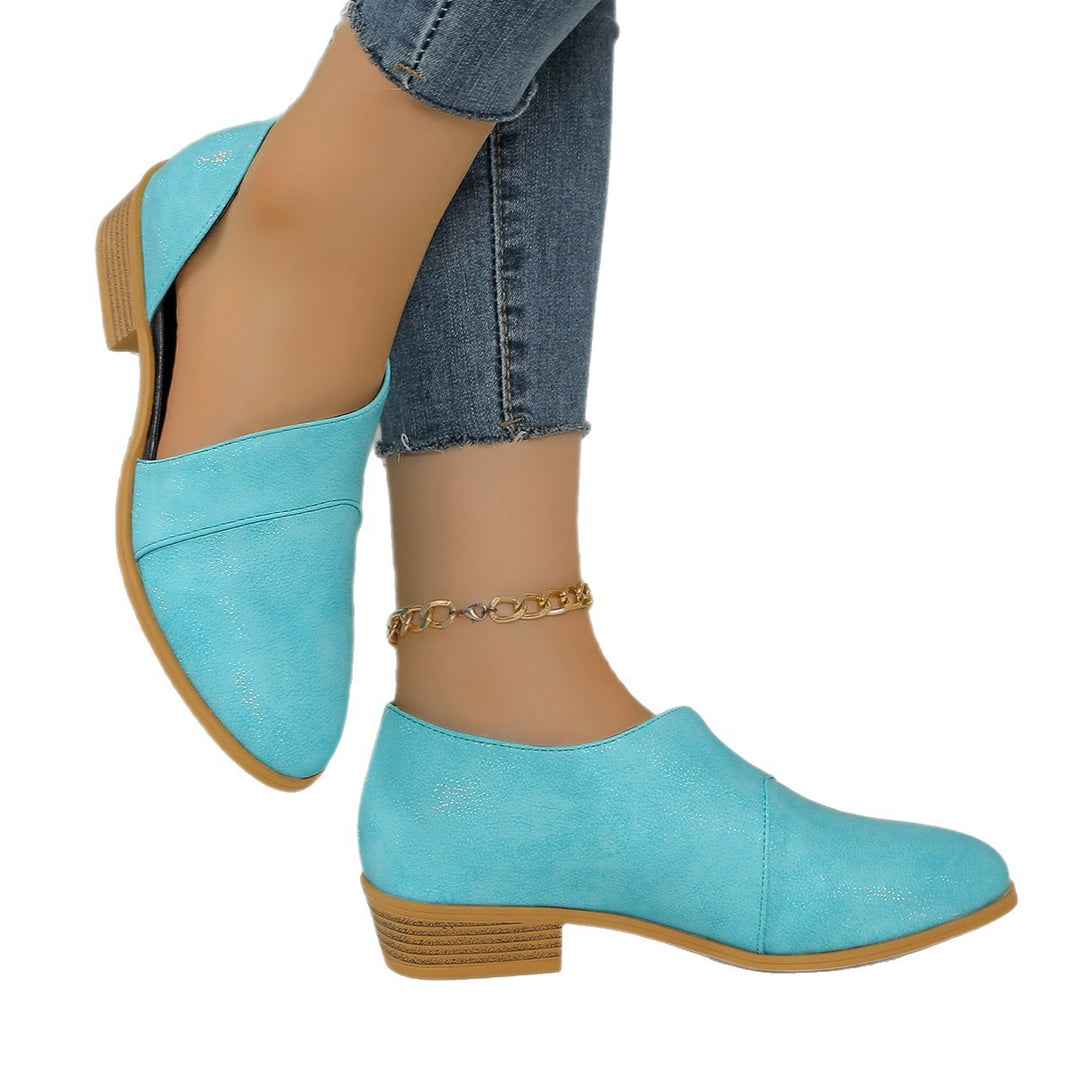 Damen Elegante Slip-On Schuhe mit glitzerndem Finish EB