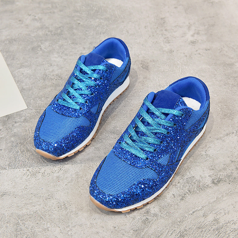 Damen Glänzende Sneaker EB