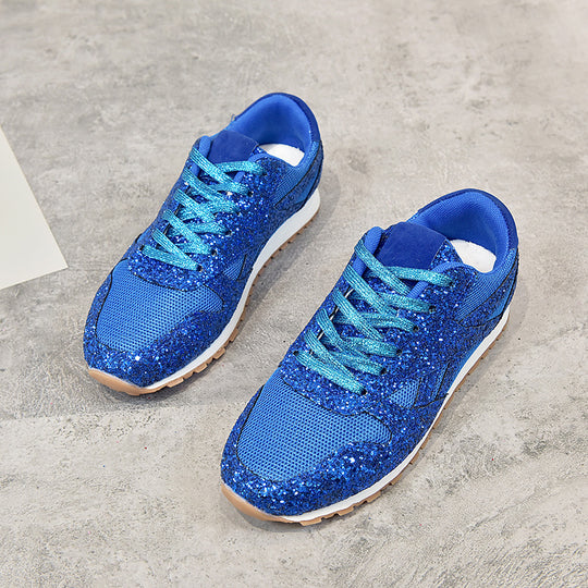 Damen Glänzende Sneaker EB