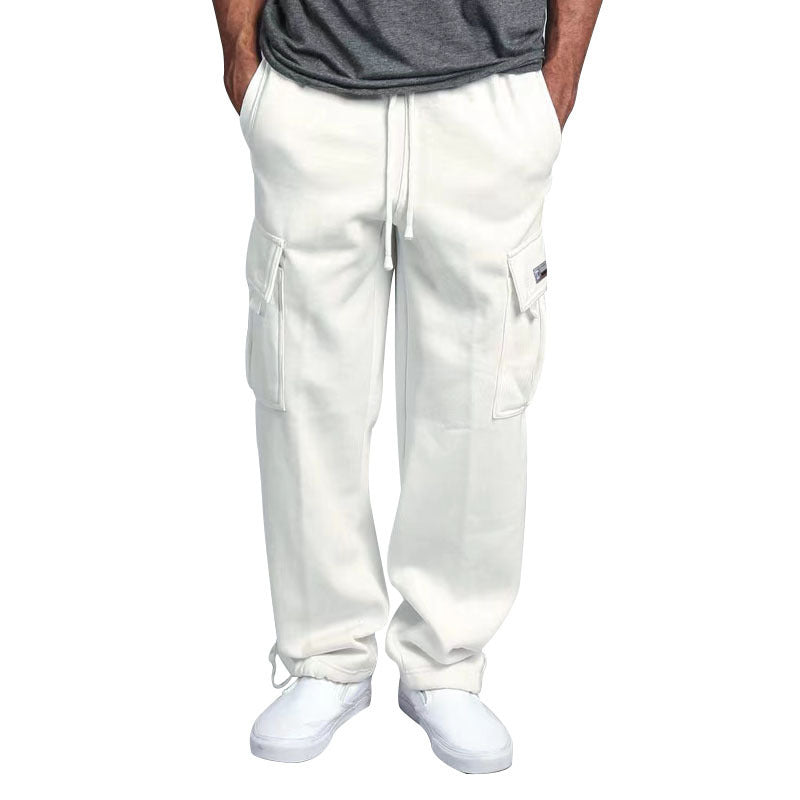 Herren Cargo-Jogginghose mit elastischem Bund und multifunktionalen Taschen EB