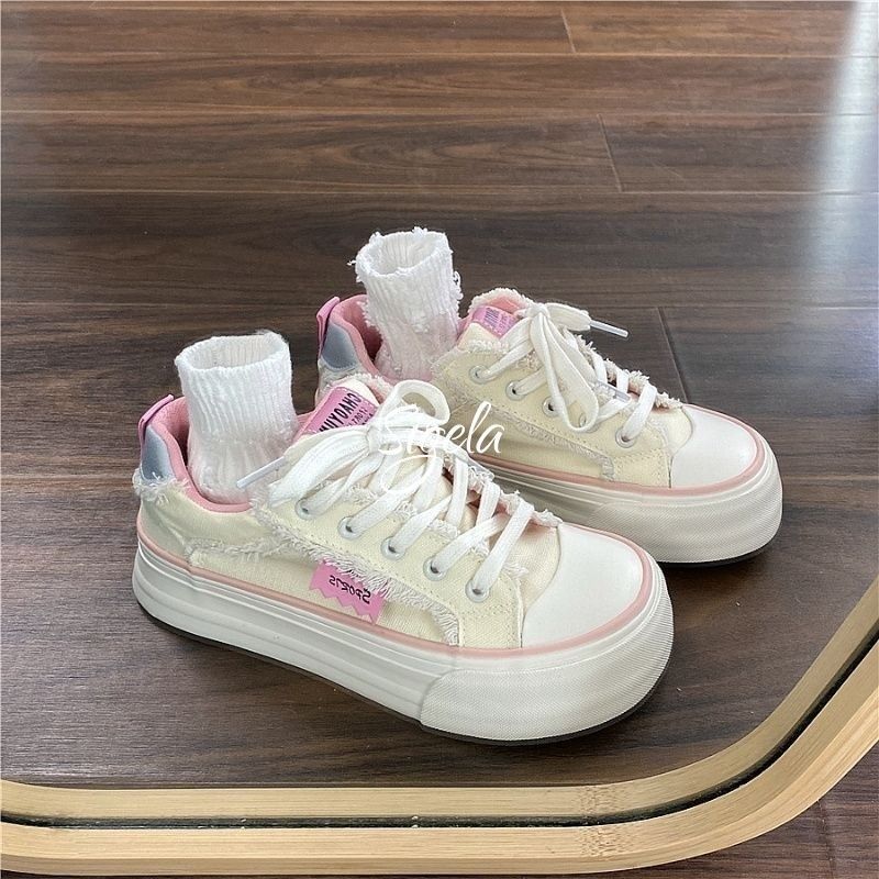 Damen Skate-Sneaker mit modischem Knöcheln und komfortabler Sohle EB