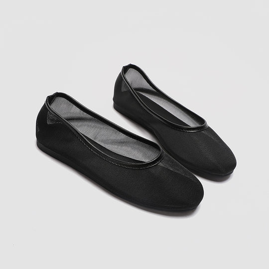 Damen Ballerinas aus atmungsaktivem Netzmaterial mit elegantem Silikonrand EB