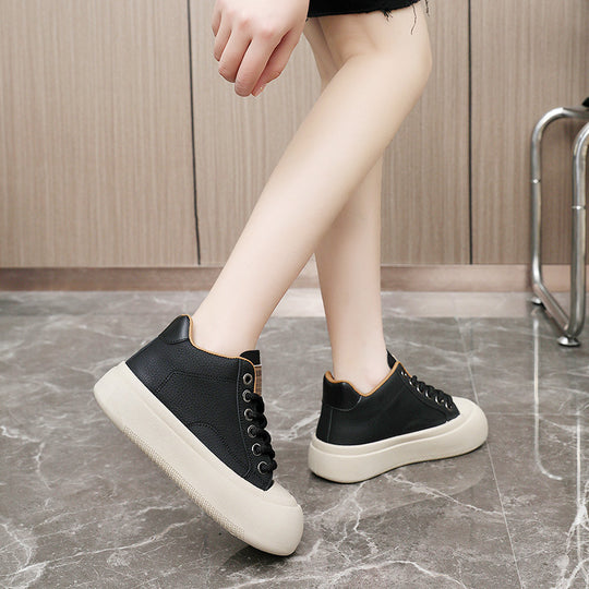 Damen lässige High-Top Sneakers mit dämpfendem Sohlenprofil und strapazierfähigem Obermaterial EB