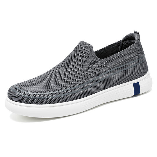 Damen Bequeme Slip-On Freizeitschuhe mit atmungsaktiver Mesh-Oberfläche EB
