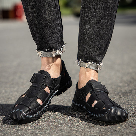 Damen Bequeme Sandalen mit verstellbarem Riemen und rutschfester Sohle EB