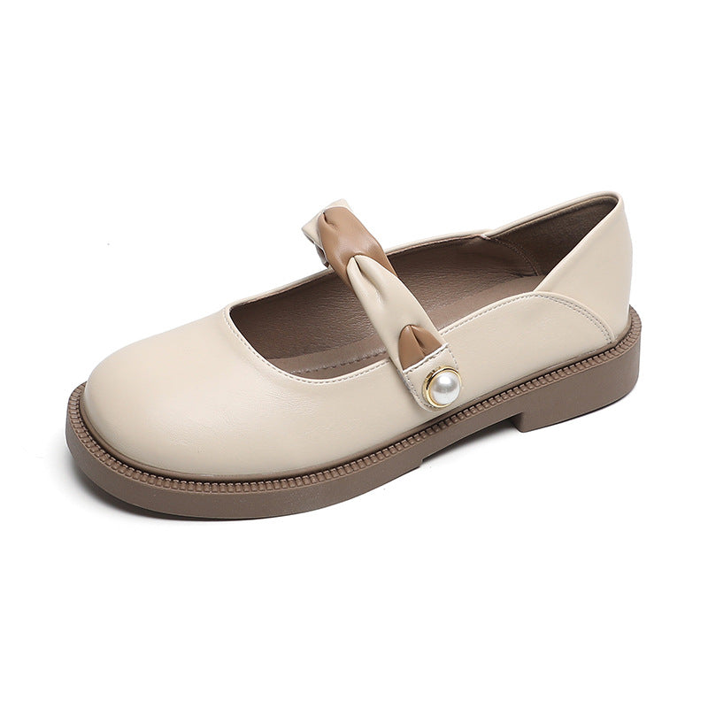 Damen elegante Ballerinas mit Schleifenakzent EB