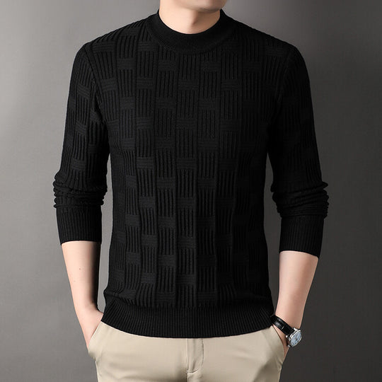 Herren Feinstrickpullover mit modernem Strukturdesign EB