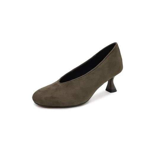 Damen elegante Pumps mit modischem Trichterabsatz EB