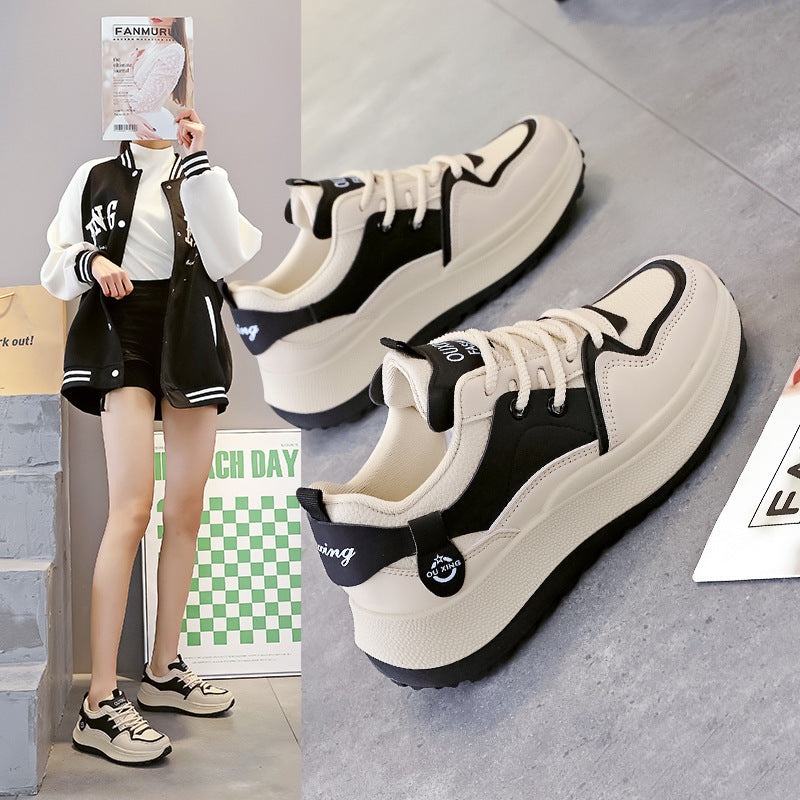 Damen Sportliche Chunky Sneakers mit atmungsaktiver Mesh-Oberfläche und gepolsterter Sohle EB