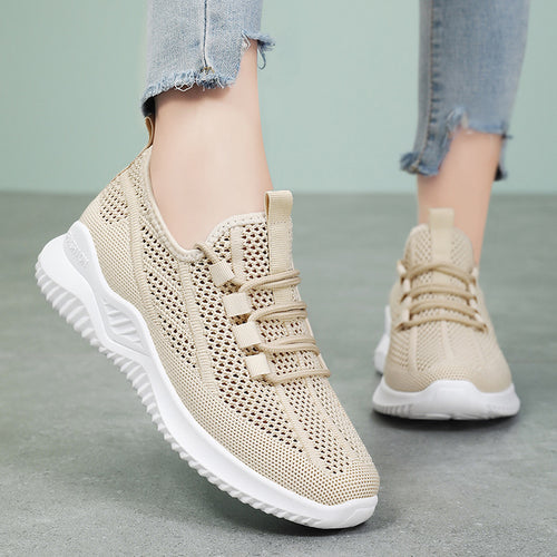 Damen Atmungsaktive Freizeitschuhe mit flexiblem Mesh-Obermaterial EB