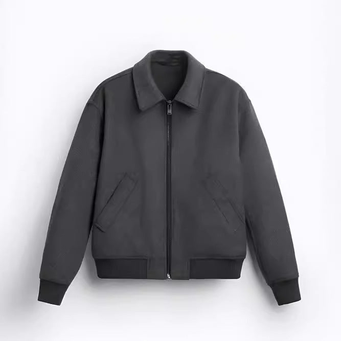 Damen Fleece-Bomberjacke mit praktischen Seitentaschen und modernem Schnitt EB