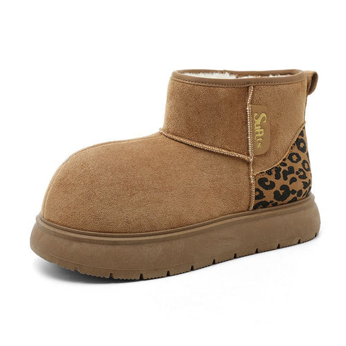 Damen warme und kuschelige Winterstiefeletten EB