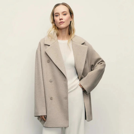 Damen Elegante Doppeltüra-Manteljacke EB
