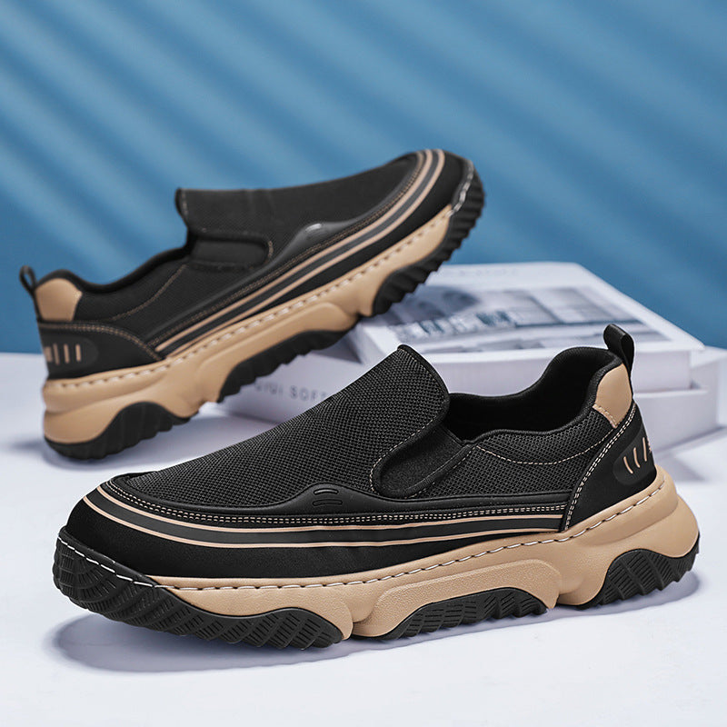 Damen Slip-On Sneakers mit atmungsaktivem Obermaterial und rutschfester Sohle EB