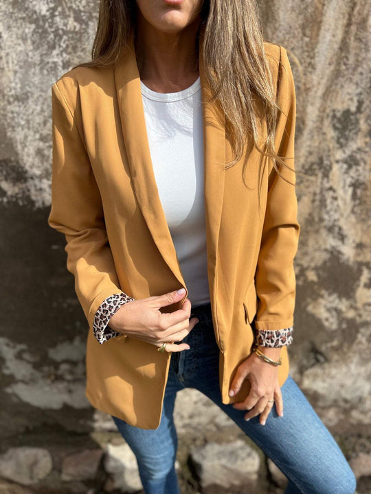 EB | Blazer mit Леопарденmuster Füttert