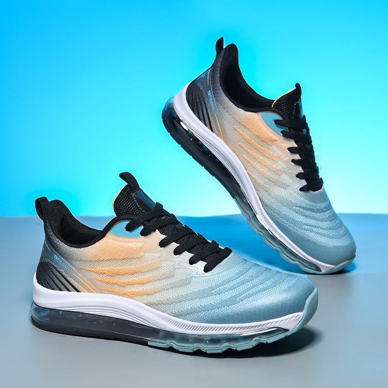 Unisex atmungsaktive Air‑Cushion Running‑Sneaker mit sichtbarer Hohlkammer‑Zwischensohle und leichter Strickkonstruktion EB