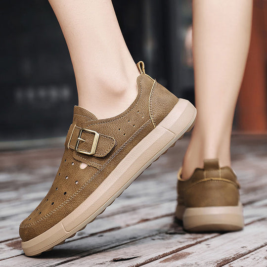 Damen Atmungsaktive Freizeitsneaker mit modischer Schnalle EB
