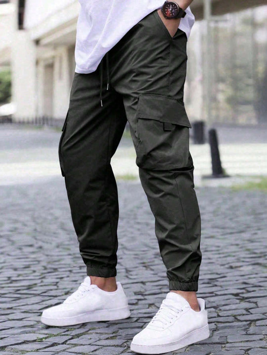 Herren nan technische Travel-Joggerhose mit integriertem Sicherheitsfach elastischem Tunnelzugbund und wasserabweisender Beschichtung EB