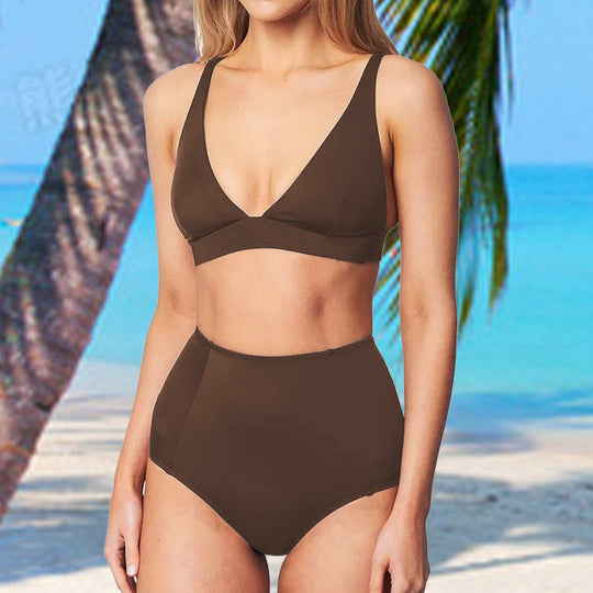 Damen Hochgeschnittener Bikini mit vorteilhaftem Schnitt EB