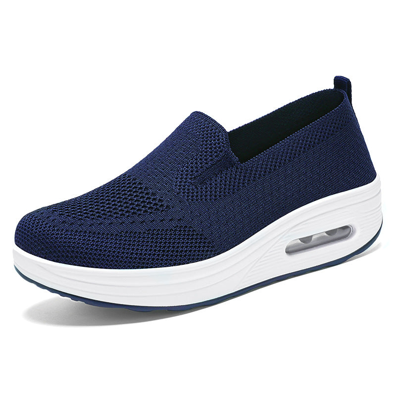 Damen Bequeme Slip-On Sneakers mit dämpfender Sohle EB
